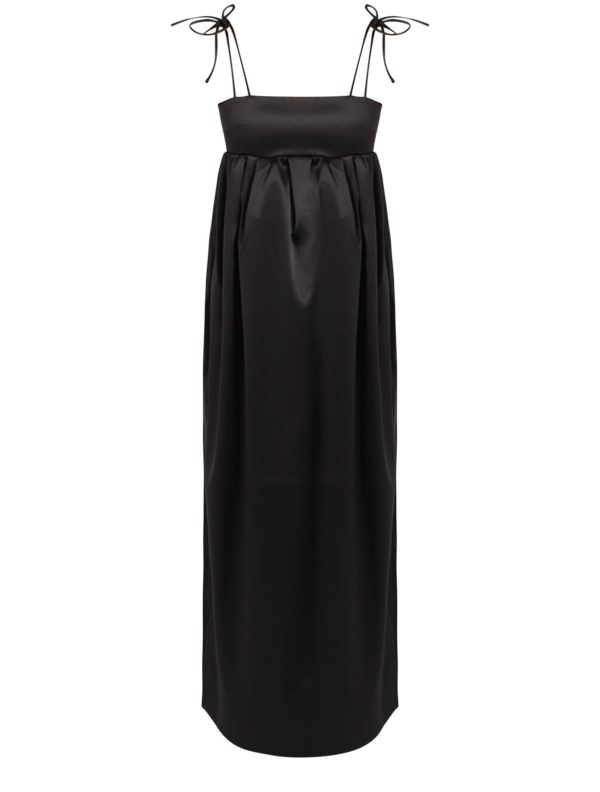 Double Satin String Long Dress