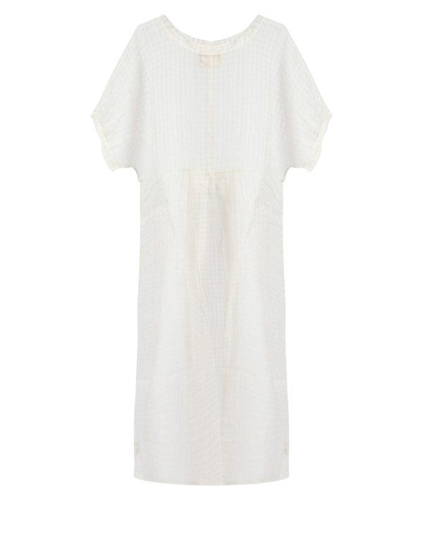 Organza Sheer Check Dress