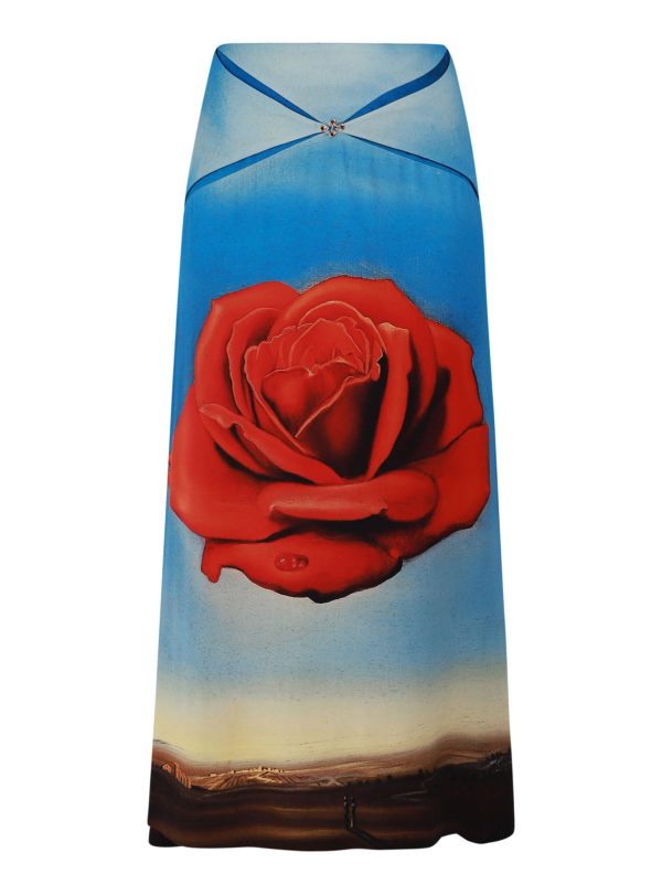 Dali Rose Print Skirt